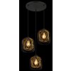 Dichti Suspension Luminaires Globo Lighting Noir, 3 lumières