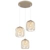Dichti Suspension Luminaires Globo Lighting Sable, 3 lumières