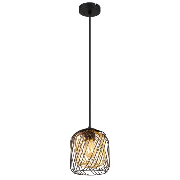 Dichti Suspension Luminaires Globo Lighting Noir, 1 lumière