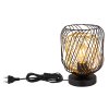 Dichti Lampe à poser Luminaires Globo Lighting Noir, 1 lumière