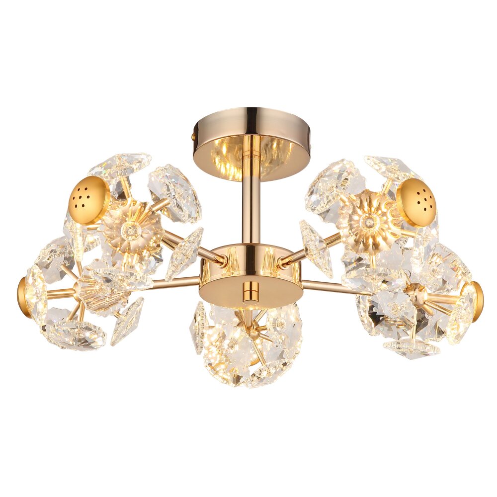 Floriella Plafonnier Luminaires Globo Lighting LED Or, 1 lumière main product photo