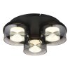 Belinda Plafonnier Luminaires Globo Lighting LED Noir, 1 lumière