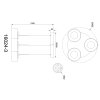 Belinda Suspension Luminaires Globo Lighting LED Noir, 1 lumière