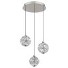 Virina Suspension Luminaires Globo Lighting LED Chrome, 1 lumière