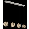 Virina Suspension Luminaires Globo Lighting LED Chrome, 1 lumière