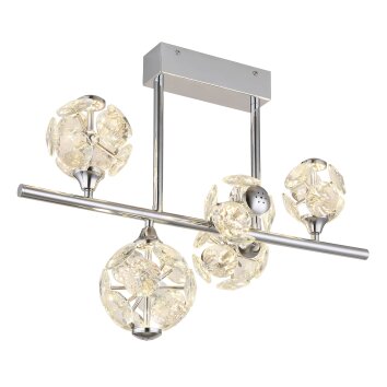 Virina Plafonnier Luminaires Globo Lighting LED Chrome, 1 lumière
