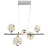 Virina Suspension Luminaires Globo Lighting LED Chrome, 1 lumière