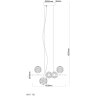 Virina Suspension Luminaires Globo Lighting LED Chrome, 1 lumière
