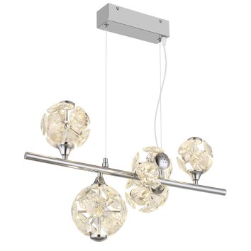 Virina Suspension Luminaires Globo Lighting LED Chrome, 1 lumière
