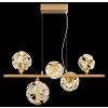Virina Suspension Luminaires Globo Lighting LED Or, 1 lumière