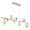 Virina Suspension Luminaires Globo Lighting LED Chrome, 1 lumière