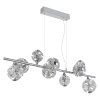 Virina Suspension Luminaires Globo Lighting LED Chrome, 1 lumière