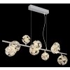 Virina Suspension Luminaires Globo Lighting LED Chrome, 1 lumière