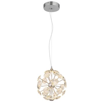 Virina Suspension Luminaires Globo Lighting LED Chrome, 1 lumière