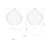 Virina Applique murale Luminaires Globo Lighting LED Chrome, 1 lumière