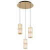 Stefanie Suspension Luminaires Globo Lighting LED Or, Noir, 1 lumière