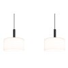Trenton Suspension Luminaires Globo Lighting LED Noir, 1 lumière