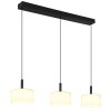 Trenton Suspension Luminaires Globo Lighting LED Noir, 1 lumière
