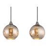 Lourdes Suspension Luminaires Globo Lighting Blanc, 3 lumières