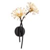 Fiore Applique murale Luminaires Globo Lighting Noir, 2 lumières