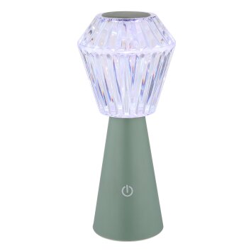 Polimi Lampe à poser Luminaires Globo Lighting LED Vert, 1 lumière, Changeur de couleurs