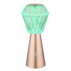 Polimi Lampe à poser Luminaires Globo Lighting LED Champagne, 1 lumière, Changeur de couleurs
