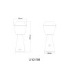 Polimi Lampe à poser Luminaires Globo Lighting LED Laiton, 1 lumière, Changeur de couleurs