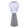 Polimi Lampe à poser Luminaires Globo Lighting LED Argenté, 1 lumière, Changeur de couleurs