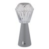 Polimi Lampe à poser Luminaires Globo Lighting LED Argenté, 1 lumière, Changeur de couleurs