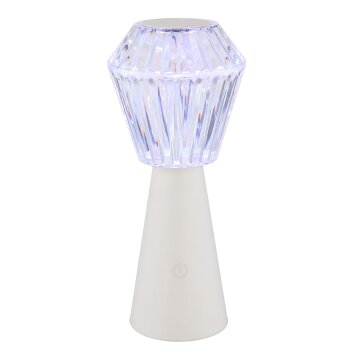 Polimi Lampe à poser Luminaires Globo Lighting LED Blanc, 1 lumière, Changeur de couleurs