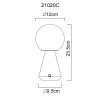 Sora Lampe à poser Luminaires Globo Lighting LED Cuivre, 1 lumière