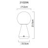 Sora Lampe à poser Luminaires Globo Lighting LED Nickel mat, 1 lumière