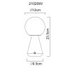 Sora Lampe à poser Luminaires Globo Lighting LED Blanc, 1 lumière