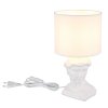 Hermes Lampe à poser Luminaires Globo Lighting Blanc, 1 lumière