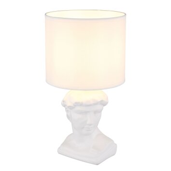Hermes Lampe à poser Luminaires Globo Lighting Blanc, 1 lumière