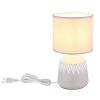 Rela Lampe à poser Luminaires Globo Lighting Gris, 1 lumière