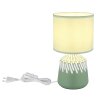 Rela Lampe à poser Luminaires Globo Lighting Vert, 1 lumière
