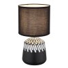 Rela Lampe à poser Luminaires Globo Lighting Noir, 1 lumière