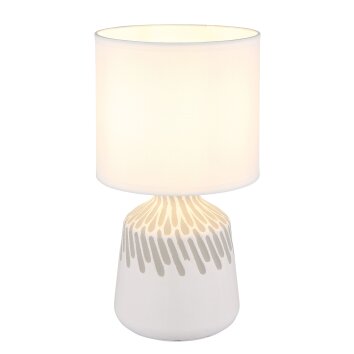 Rela Lampe à poser Luminaires Globo Lighting Blanc, 1 lumière
