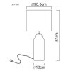 Elden Lampe à poser Luminaires Globo Lighting Argenté, 1 lumière