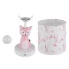 Foxy Lampe à poser Luminaires Globo Lighting LED Rose, Blanc, 1 lumière