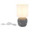 Marble Lampe à poser Luminaires Globo Lighting Gris, 1 lumière