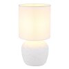 Marble Lampe à poser Luminaires Globo Lighting Blanc, 1 lumière