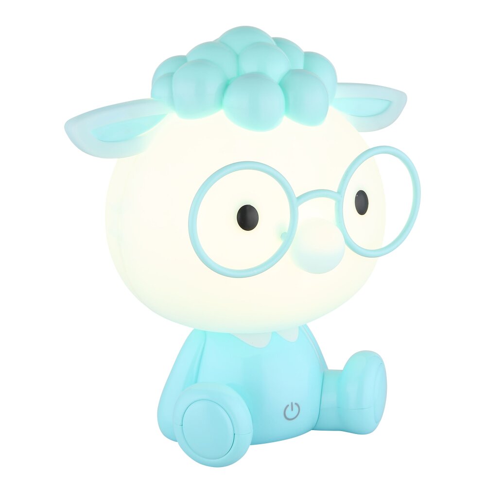Sheepy Lampe à poser Luminaires Globo Lighting LED Bleu, Blanc, 1 lumière main product photo