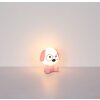 Puppy Lampe à poser Luminaires Globo Lighting LED Rose, Blanc, 1 lumière