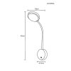 Pegasi Applique murale Luminaires Globo Lighting LED Noir, 1 lumière