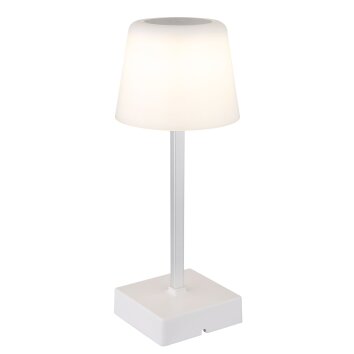 Xayden Lampe à poser Luminaires Globo Lighting LED Blanc, 1 lumière