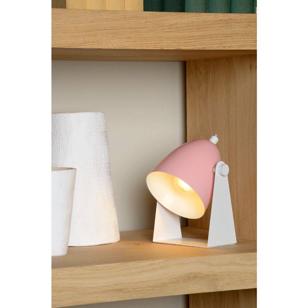 Lampe de table Lucide CHAGO Rose, 1 lumière main product photo