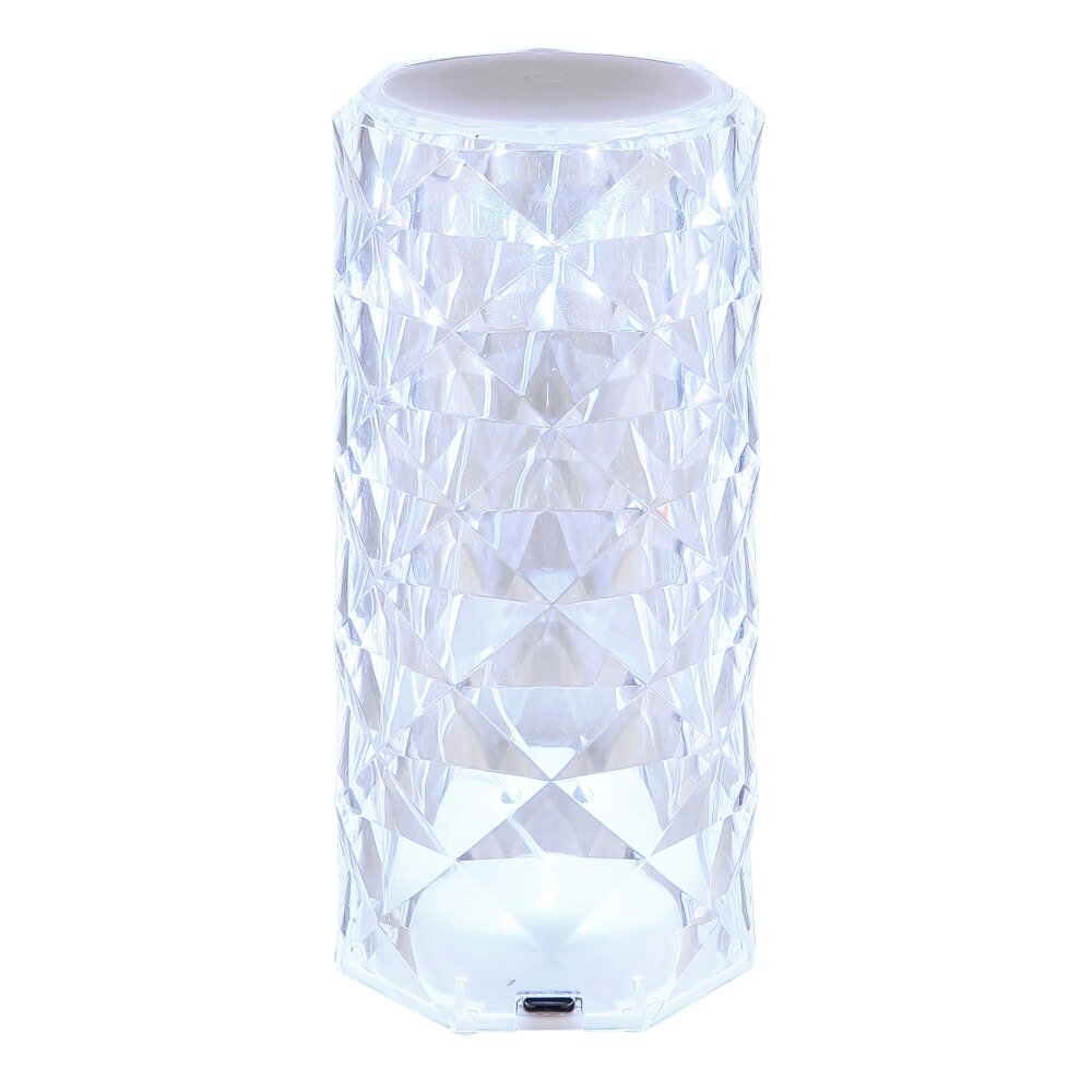 Gixi Lampe à poser Luminaires Globo Lighting LED Argenté, Transparent, 1 lumière, Changeur de couleurs main product photo