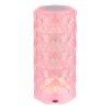 Gixi Lampe à poser Luminaires Globo Lighting LED Argenté, Transparent, 1 lumière, Changeur de couleurs